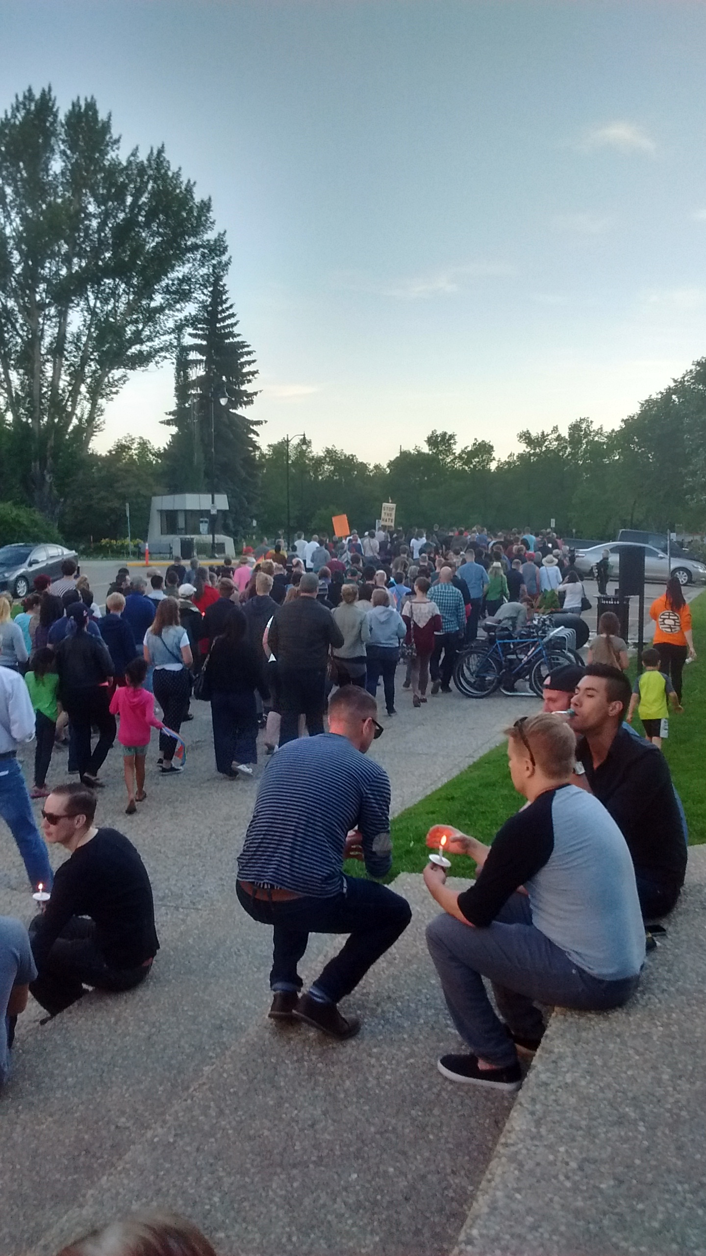 The Edmonton vigil for Orlando