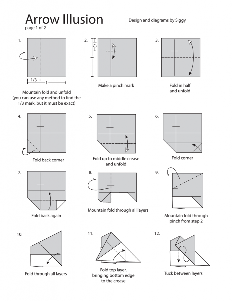 Page 1 of arrow illusion diagram