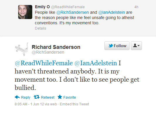 Rich Sanderson complains that it's "[his] movement too"