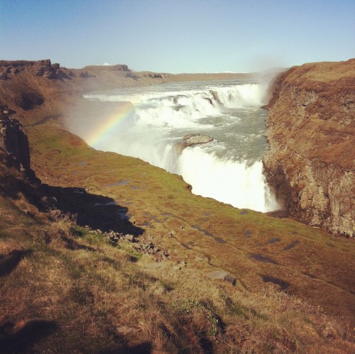 A waterfall in Iceland