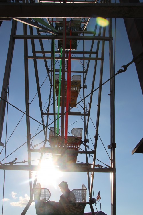 On the ferris wheel