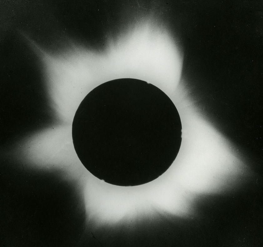 An image of the corona from "the Camera for Photographing Eclipse Photographic Collection."