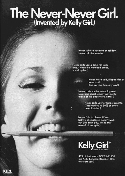 1971 Kelly Girl ad