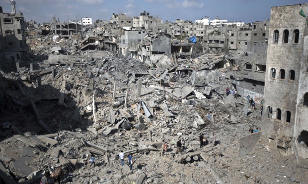 gaza wreckage