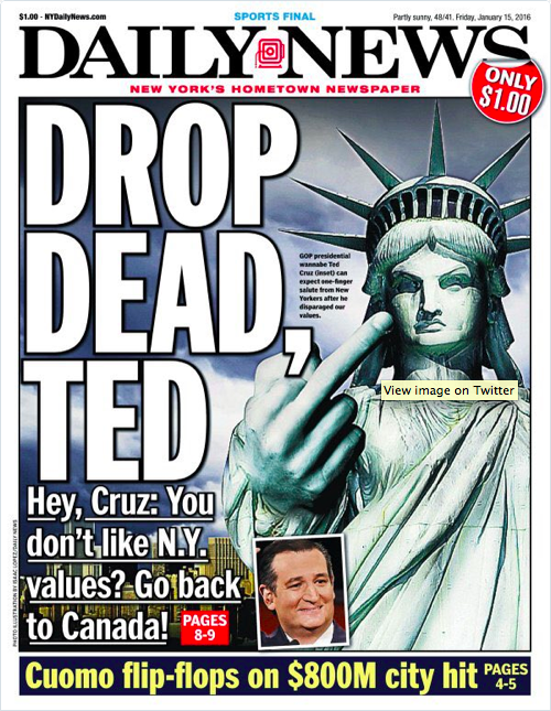 NY Post on Cruz