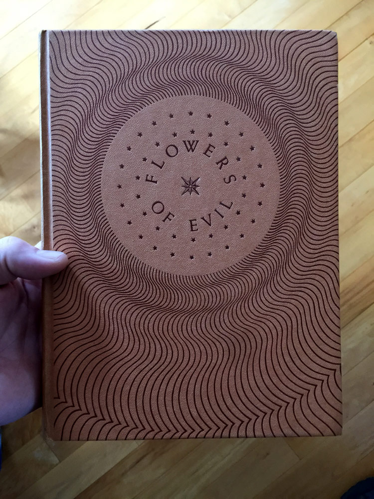 Cover, embossed cardboard