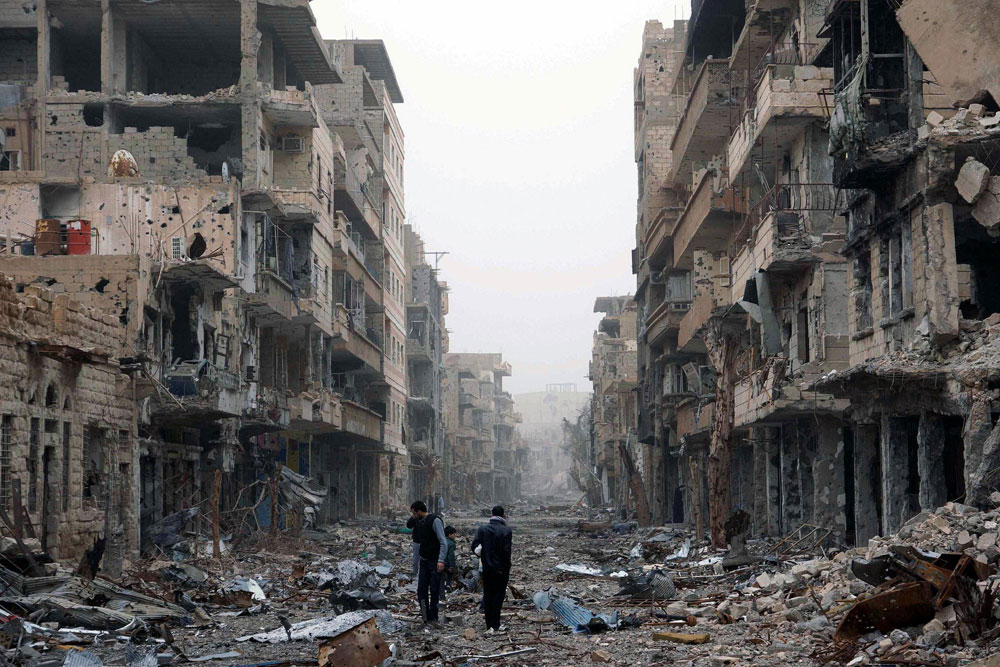 Street scene in Syria