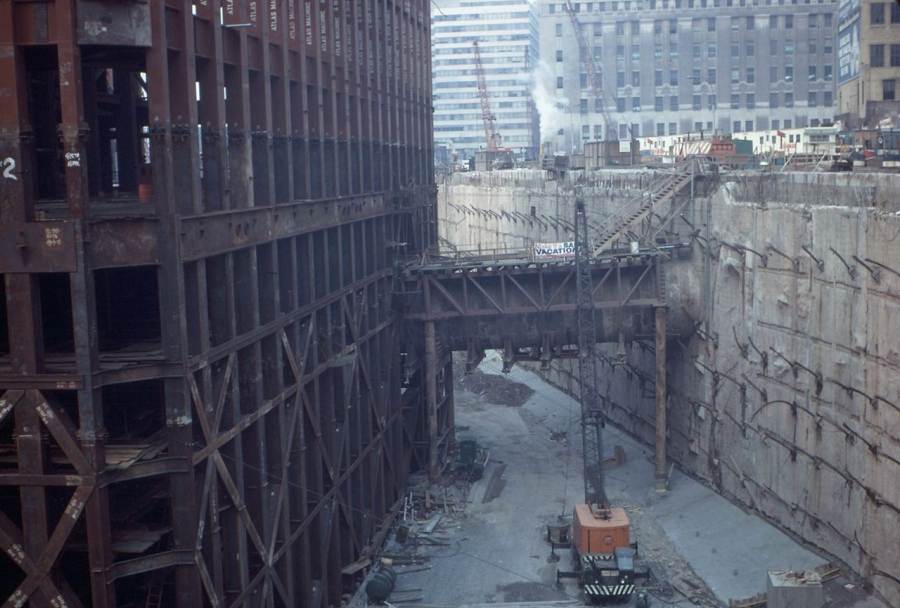 World Trade Center "bathtub" base construction