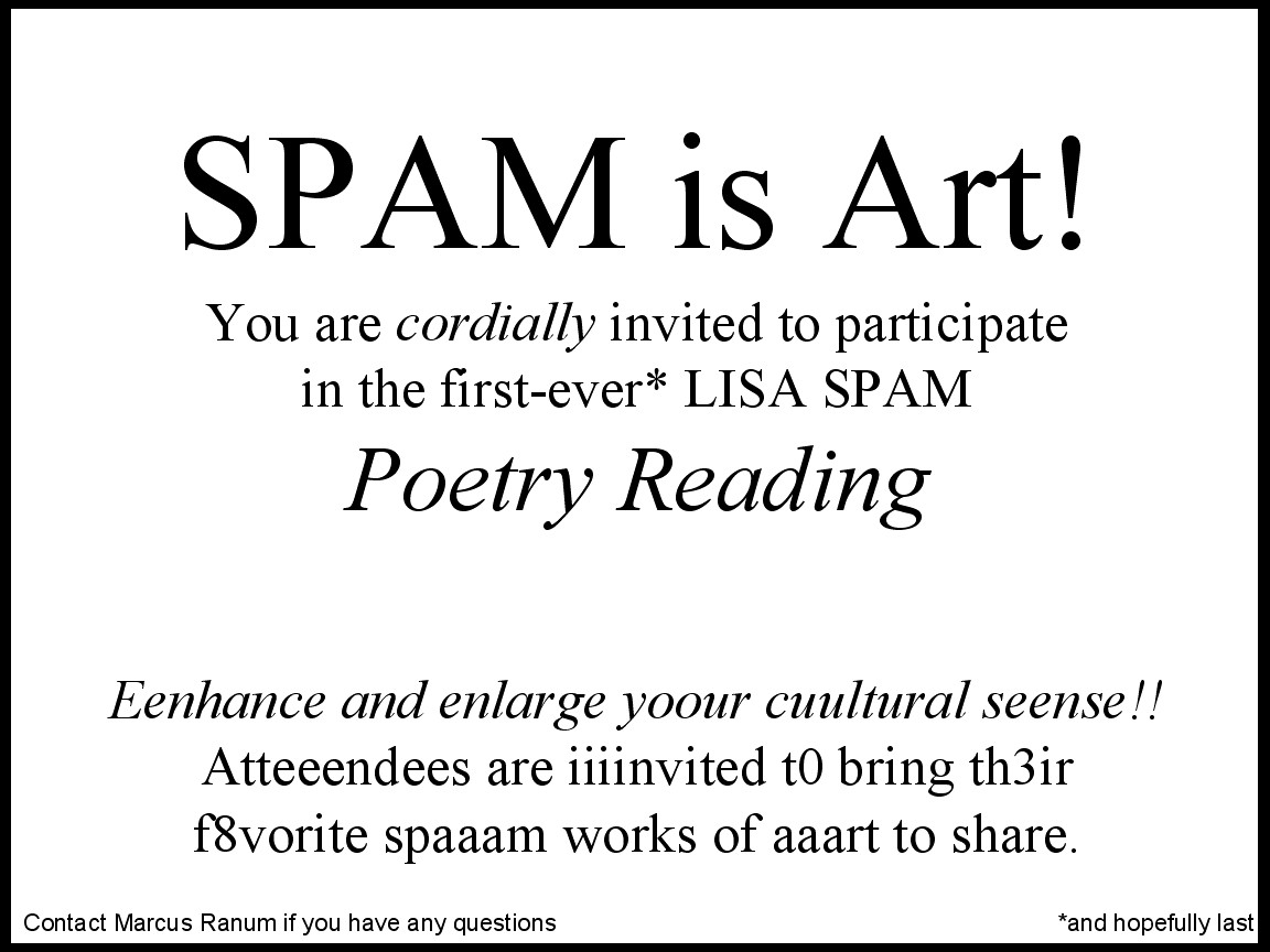 Spam as art